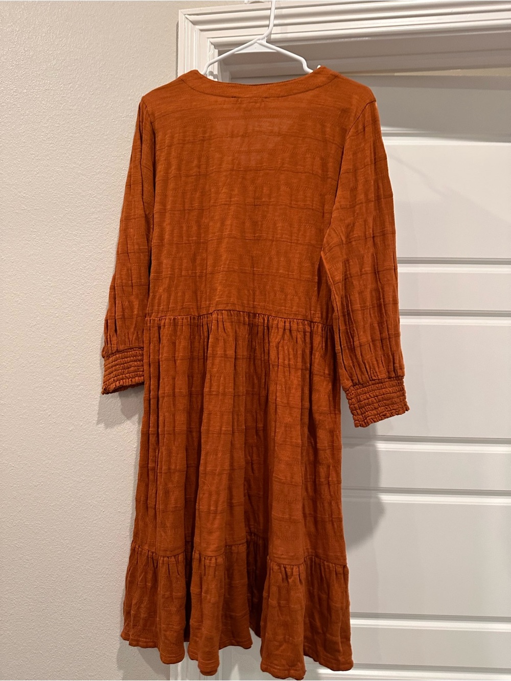 DownEast Rust Orange Midi Dress - Picture 2 of 3